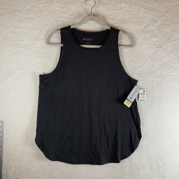 Ideology Tank‎ Top Women's Large Black Charcoal Stretch Round Neck Pullover 7710 - Picture 1 of 8